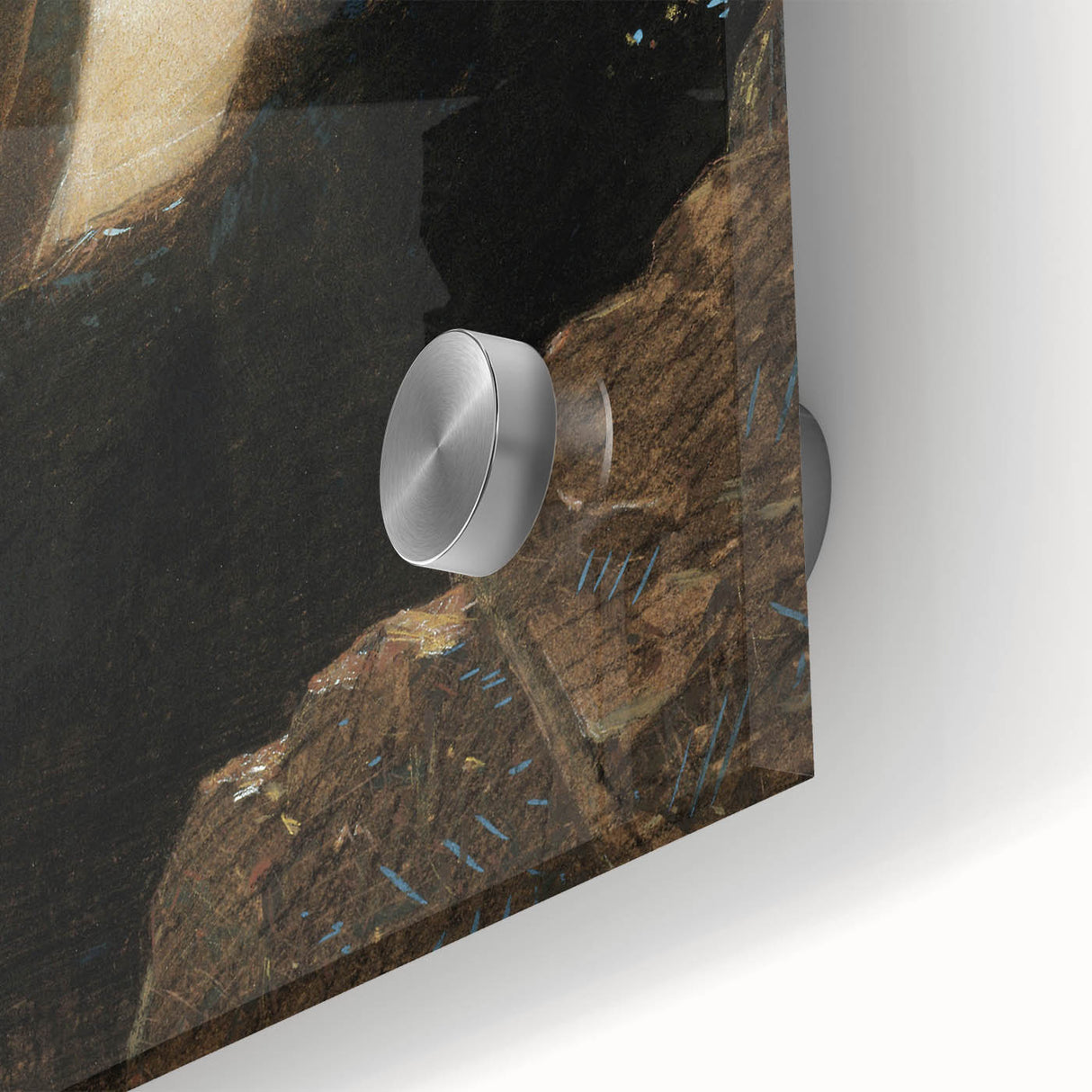 Dark Moody Wall Art - Mystical Silhouette in Ethereal Light and Shadow