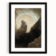 Dark Moody Wall Art - Mystical Silhouette in Ethereal Light and Shadow