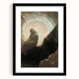 Dark Moody Wall Art - Mystical Silhouette in Ethereal Light and Shadow