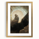 Dark Moody Wall Art - Mystical Silhouette in Ethereal Light and Shadow