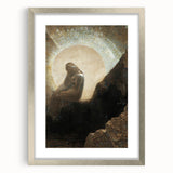 Dark Moody Wall Art - Mystical Silhouette in Ethereal Light and Shadow