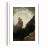 Dark Moody Wall Art - Mystical Silhouette in Ethereal Light and Shadow