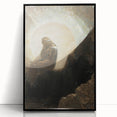 Dark Moody Wall Art - Mystical Silhouette in Ethereal Light and Shadow