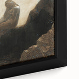 Dark Moody Wall Art - Mystical Silhouette in Ethereal Light and Shadow