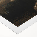 Dark Moody Wall Art - Mystical Silhouette in Ethereal Light and Shadow