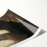 Dark Moody Wall Art - Mystical Silhouette in Ethereal Light and Shadow