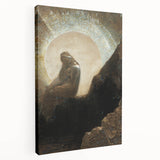 Dark Moody Wall Art - Mystical Silhouette in Ethereal Light and Shadow