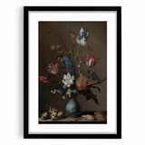 Timeless Dark Prints - Classic Floral Still Life with Rich Dark Hues