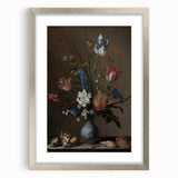 Timeless Dark Prints - Classic Floral Still Life with Rich Dark Hues