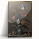 Timeless Dark Prints - Classic Floral Still Life with Rich Dark Hues