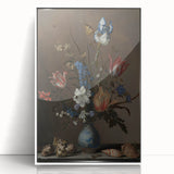 Timeless Dark Prints - Classic Floral Still Life with Rich Dark Hues