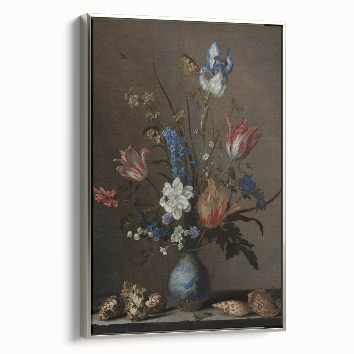 Timeless Dark Prints - Classic Floral Still Life with Rich Dark Hues
