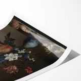 Timeless Dark Prints - Classic Floral Still Life with Rich Dark Hues
