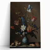 Timeless Dark Prints - Classic Floral Still Life with Rich Dark Hues