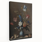 Timeless Dark Prints - Classic Floral Still Life with Rich Dark Hues