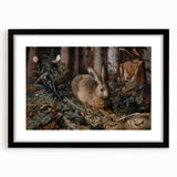 Timeless Dark Prints - Moody Rabbit and Forest Scene Art Decor