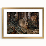 Timeless Dark Prints - Moody Rabbit and Forest Scene Art Decor