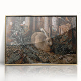 Timeless Dark Prints - Moody Rabbit and Forest Scene Art Decor
