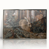 Timeless Dark Prints - Moody Rabbit and Forest Scene Art Decor
