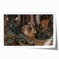 Timeless Dark Prints - Moody Rabbit and Forest Scene Art Decor
