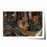 Timeless Dark Prints - Moody Rabbit and Forest Scene Art Decor