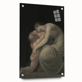 Moody Art Prints - Intimate Embrace in Ethereal Light and Shadows