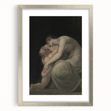 Moody Art Prints - Intimate Embrace in Ethereal Light and Shadows