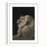 Moody Art Prints - Intimate Embrace in Ethereal Light and Shadows