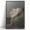 Moody Art Prints - Intimate Embrace in Ethereal Light and Shadows