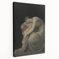 Moody Art Prints - Intimate Embrace in Ethereal Light and Shadows