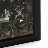 Dark Moody Wall Art - Enchanted Forest Scene with Butterflies & Leaves