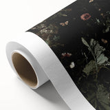 Dark Moody Wall Art - Enchanted Forest Scene with Butterflies & Leaves