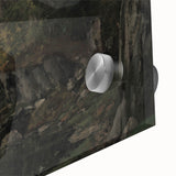 Moody Interior Art - Serene Cliffside Landscape with Deep Forest Tones