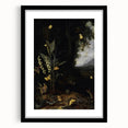 Dark Moody Wall Art - Forest Scene with Butterflies and Woodland Creatures