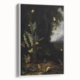 Dark Moody Wall Art - Forest Scene with Butterflies and Woodland Creatures