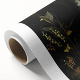 Dark Moody Wall Art - Forest Scene with Butterflies and Woodland Creatures