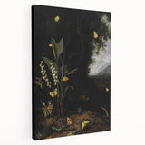 Dark Moody Wall Art - Forest Scene with Butterflies and Woodland Creatures