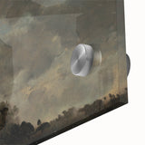 Dark Art Decor - Dramatic Cloudy Sky with Silhouetted Trees