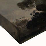 Dark Art Decor - Dramatic Cloudy Sky with Silhouetted Trees