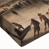 Moody Art Prints - Winter Village Scene with Dramatic Skies