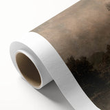 Moody Interior Art - Tranquil Forest Landscape with Water Reflection