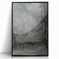 Dark Moody Wall Art - Enigmatic Cabin in Winter - Moody Art Prints