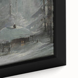 Dark Moody Wall Art - Enigmatic Cabin in Winter - Moody Art Prints