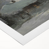 Dark Moody Wall Art - Enigmatic Cabin in Winter - Moody Art Prints