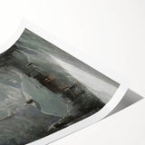 Dark Moody Wall Art - Enigmatic Cabin in Winter - Moody Art Prints