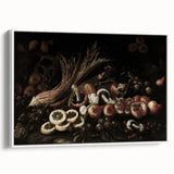 Dark Art Decor - Moody Still Life with Fruits and Rustic Elegance