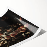 Dark Art Decor - Moody Still Life with Fruits and Rustic Elegance