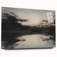 Timeless Dark Prints - Serene Lakeside at Dusk with Reflections