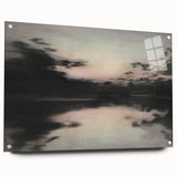 Timeless Dark Prints - Serene Lakeside at Dusk with Reflections
