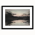 Timeless Dark Prints - Serene Lakeside at Dusk with Reflections
